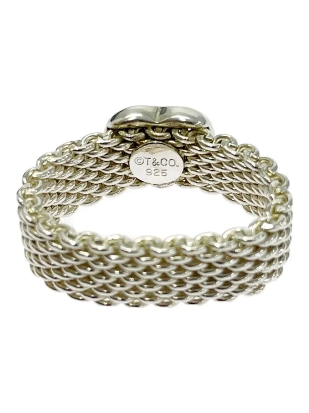 Tiffany & Co Silver Heart Somerset Ring